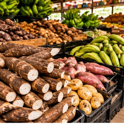Ilustração de produtos da roça